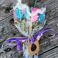 3 Color Spring Wooden Rose Flower Bouquet - The Original Wooden Rose