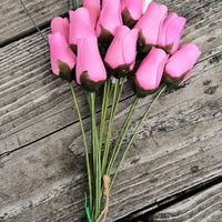 Breast Cancer Awareness All Pink Wooden Rose Bouquet - The Original Wooden Rose