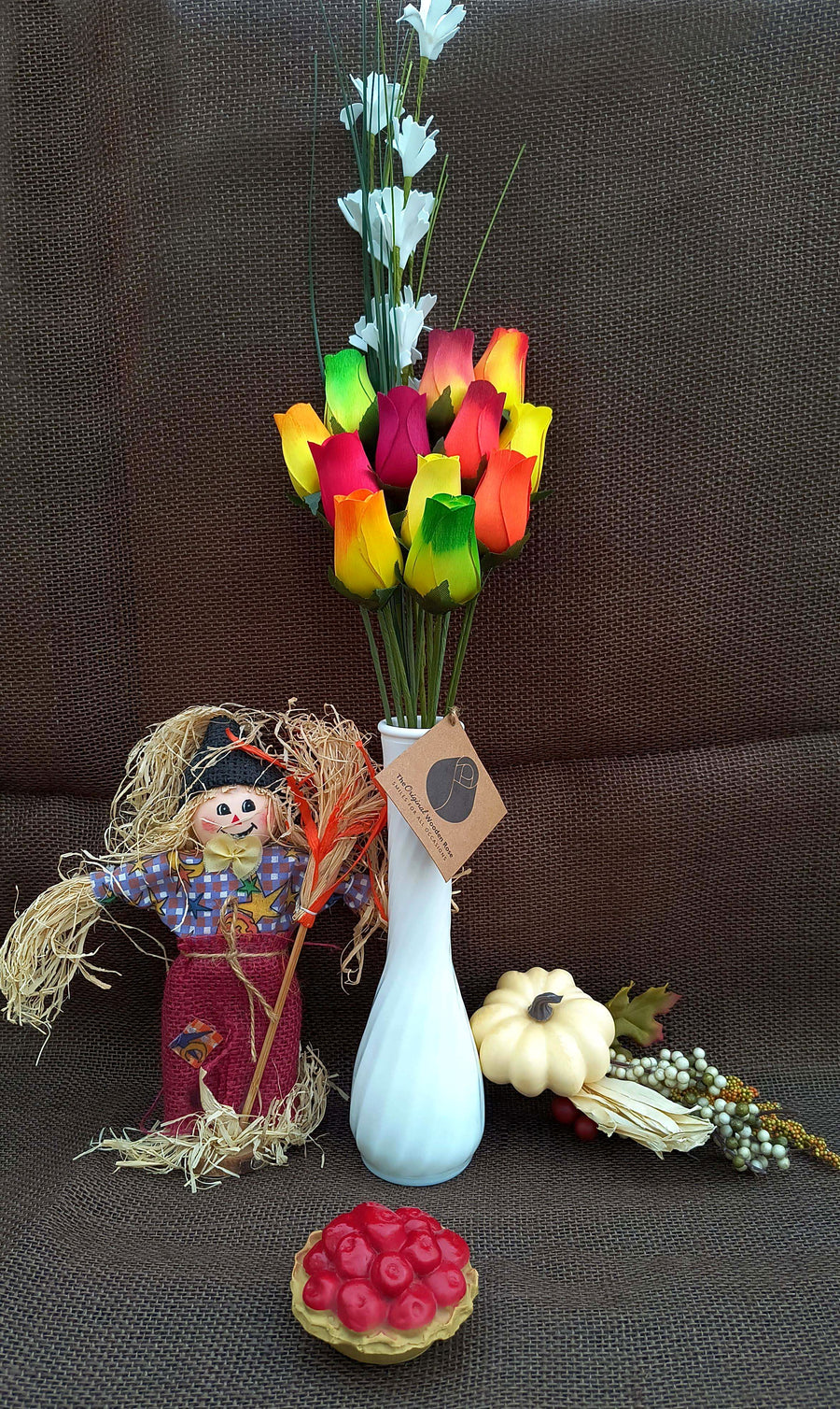 Fall Harvest Flower Bouquet - The Original Wooden Rose