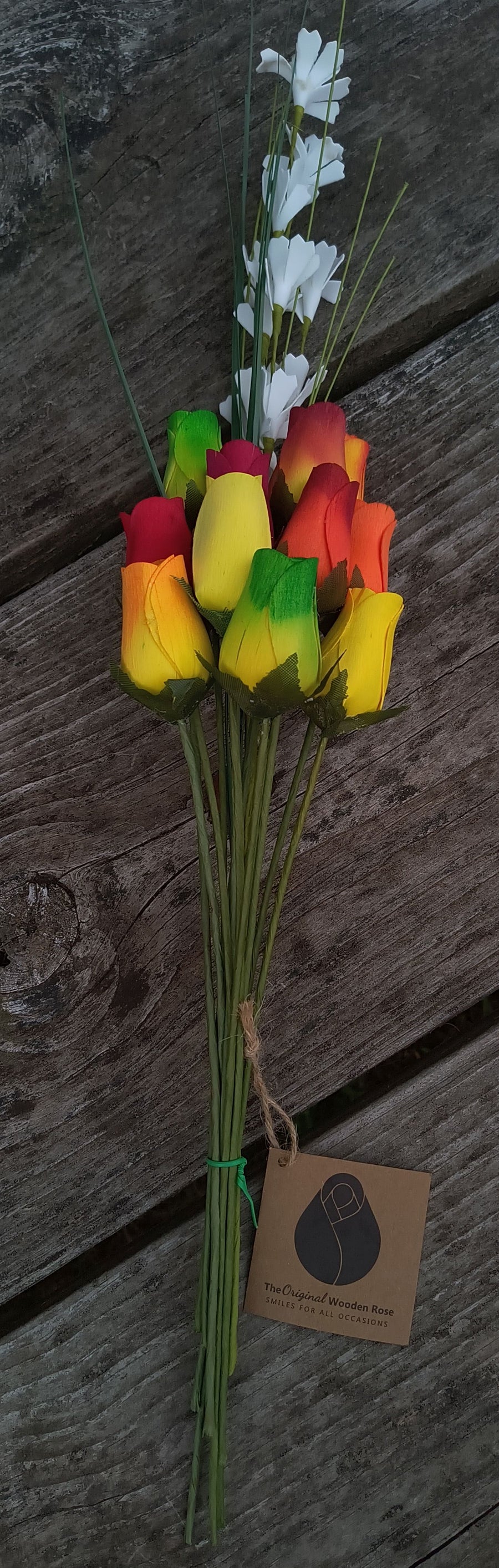 Fall Harvest Flower Bouquet - The Original Wooden Rose