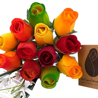 Fall Harvest Flower Bouquet - The Original Wooden Rose