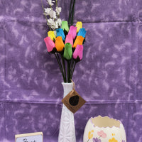 6 Color Spring Wooden Rose Flower Bouquet - The Original Wooden Rose