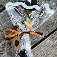 Halloween all Black Wooden Rose Flower Bouquet - The Original Wooden Rose