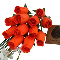 All Orange Halloween Wooden Rose alloween Bouquet - The Original Wooden Rose