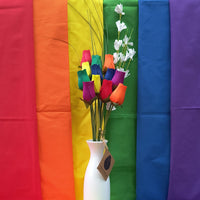 Gay Pride Rainbow of Wooden Roses Flower Bouquet - The Original Wooden Rose