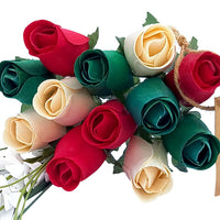 Christmas Flower Bouquet - The Original Wooden Rose