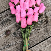 Breast Cancer Awareness All Pink Wooden Rose Bouquet - The Original Wooden Rose