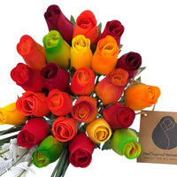 Fall Harvest Flower Bouquet - The Original Wooden Rose