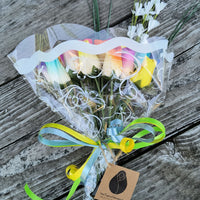 Spring Easter Wooden Rose Flower Bouquet - The Original Wooden Rose