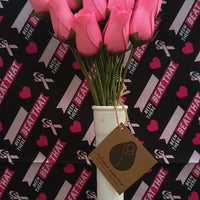 Breast Cancer Awareness All Pink Wooden Rose Bouquet - The Original Wooden Rose