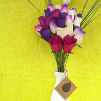 Deluxe Purple Dreams Wooden Rose Flower Bouquet - The Original Wooden Rose