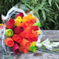 Fall Harvest Flower Bouquet - The Original Wooden Rose