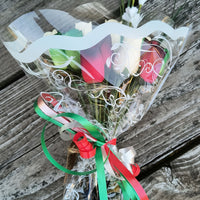 Primitive Christmas Wooden Rose Flower Bouquet - The Original Wooden Rose