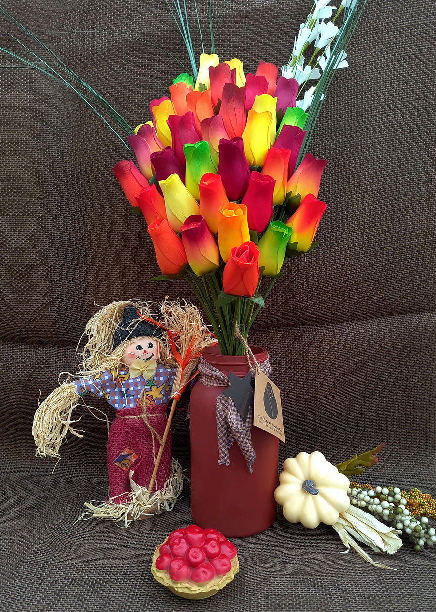 Fall Harvest Flower Bouquet - The Original Wooden Rose