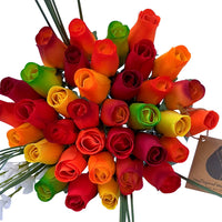 Fall Harvest Flower Bouquet - The Original Wooden Rose