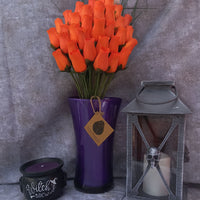 All Orange Halloween Wooden Rose alloween Bouquet - The Original Wooden Rose