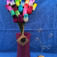 Vibrant Assorted Colors Wooden Rose Flower Bouquet - The Original Wooden Rose