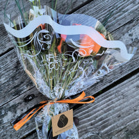 Halloween Black and Orange Flower Bouquet - The Original Wooden Rose