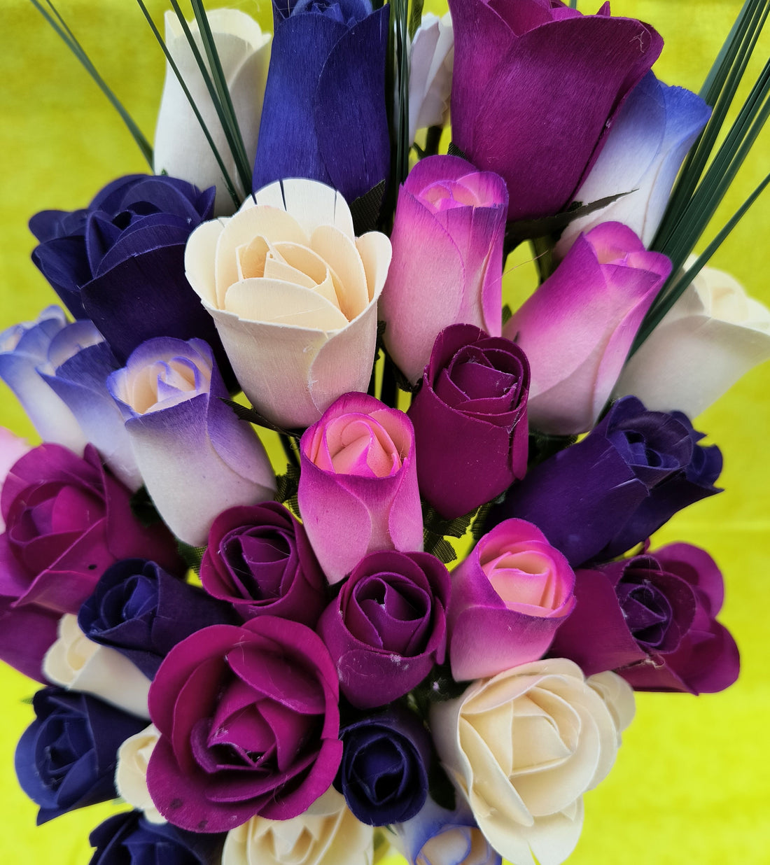 Deluxe Purple Dreams Wooden Rose Flower Bouquet - The Original Wooden Rose