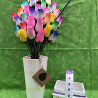 Spring Easter Wooden Rose Flower Bouquet - The Original Wooden Rose