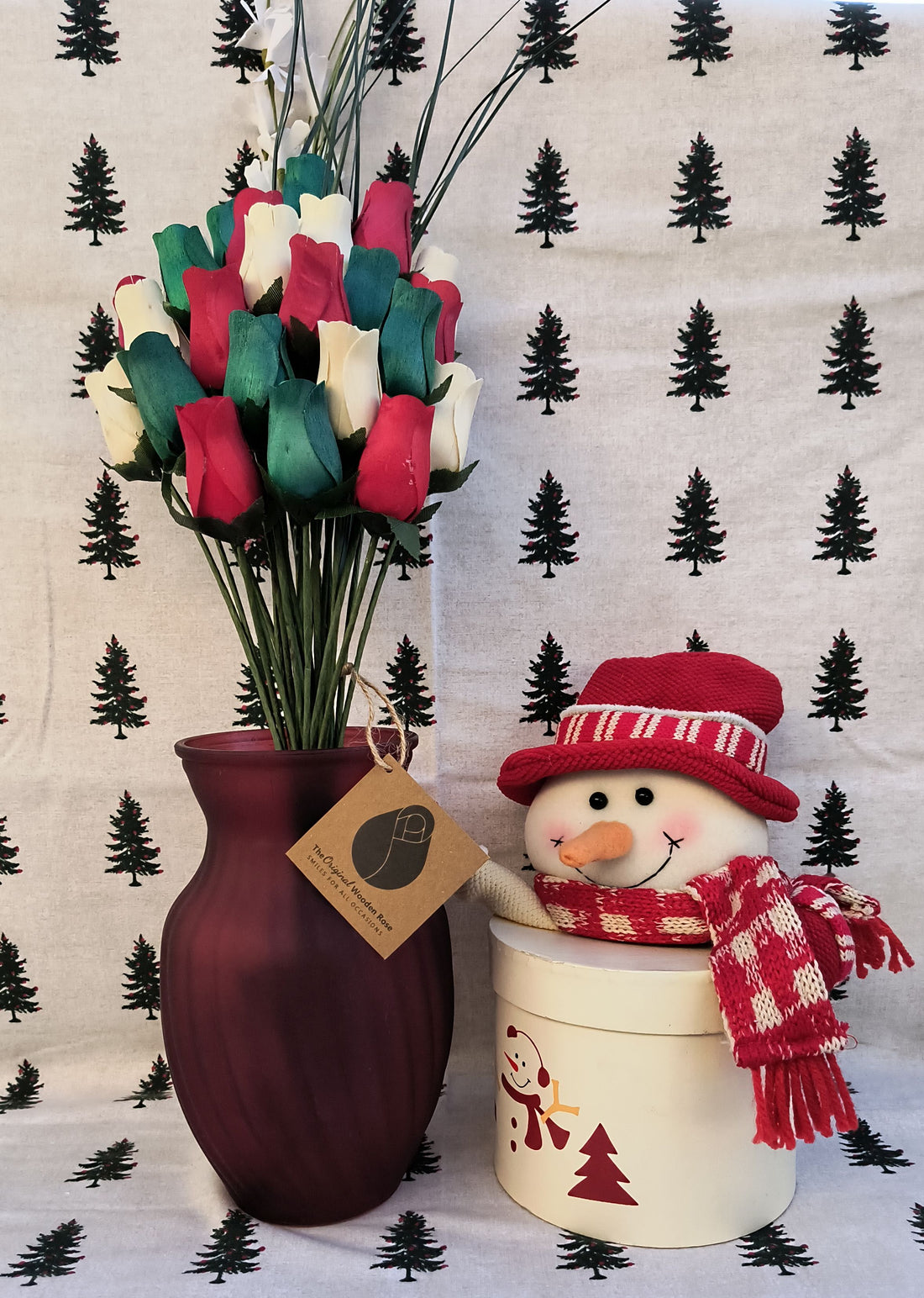 Christmas Flower Bouquet - The Original Wooden Rose