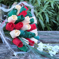 Christmas Flower Bouquet - The Original Wooden Rose