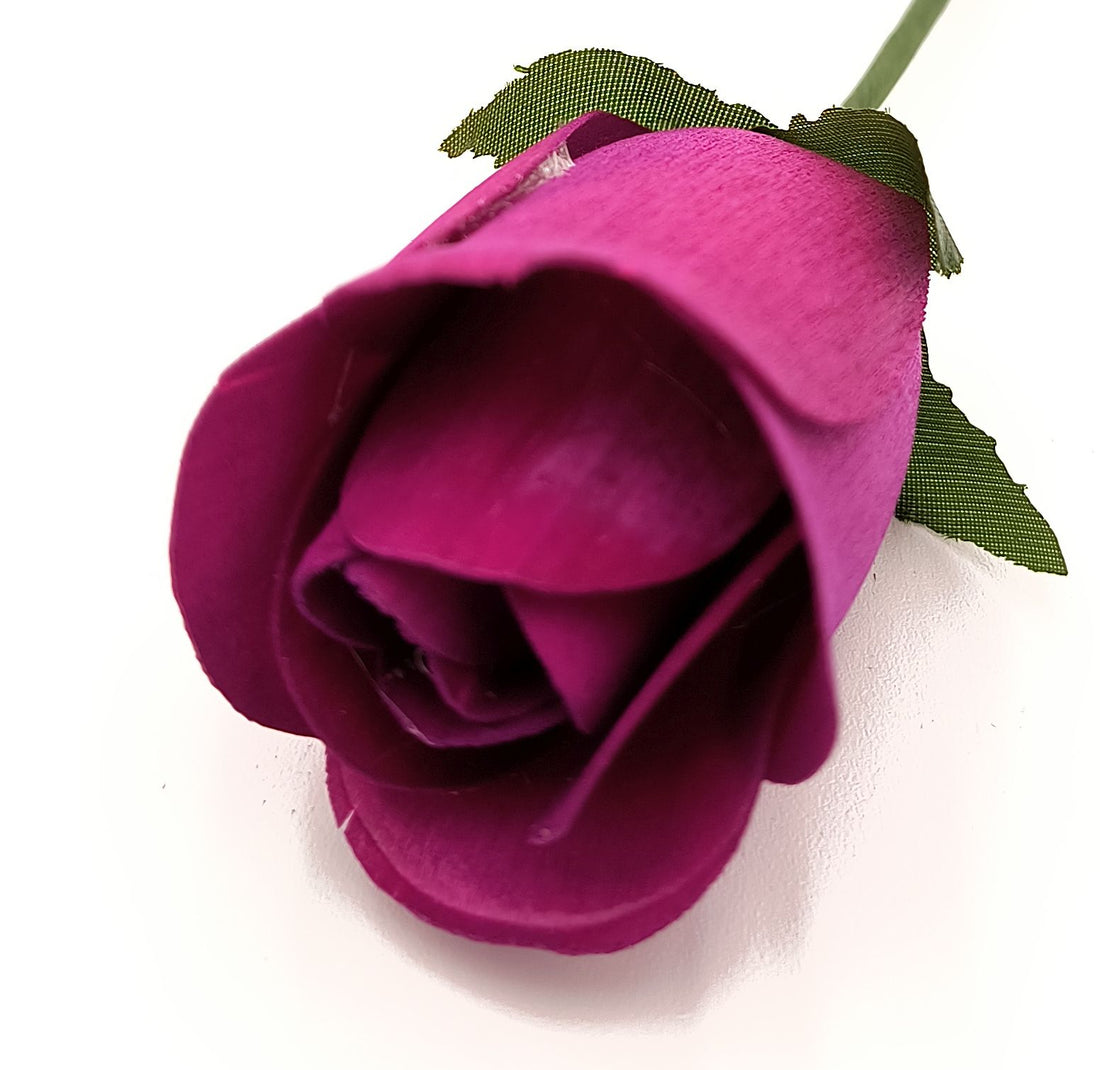 Violet Half Open Roses 6-Pack