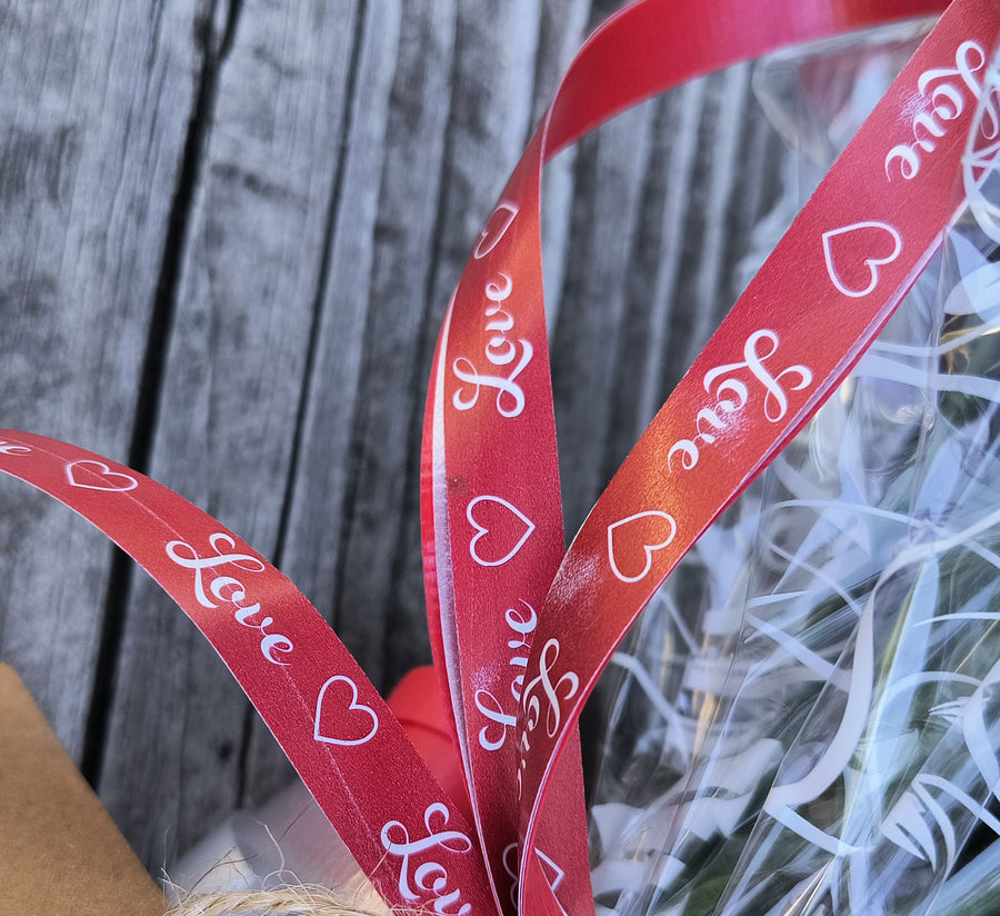 All Red Wooden Rose Flower Bouquet - The Original Wooden Rose