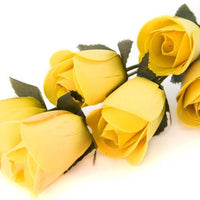 Wholesale Half Open Bud Wooden Roses FULL CASE 100 Bunches, Mix and Match Colors, Price is per Bunch