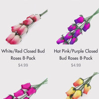 Vibrant Assorted Colors Wooden Rose Flower Bouquet