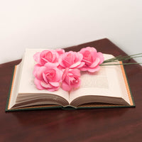 Pink Fully Open Roses 6-Pack - The Original Wooden Rose